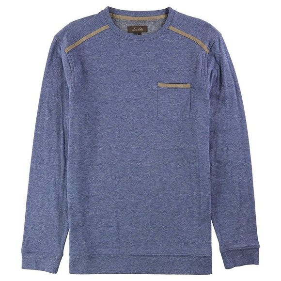 Tasso Elba Other - Tasso Elba Mens XXL Pocket Sweatshirt Faux Suede Trim Pullover Long Sleeve
